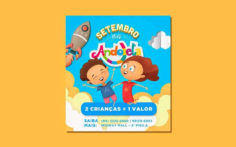 Andoleta Campanha 2 em 1