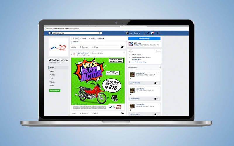 Mototec Honda Campanha Você de Pop