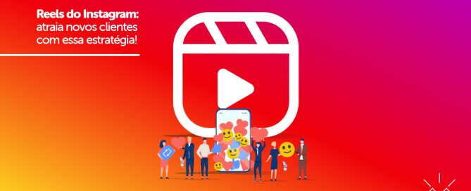 Ilustração de grupo de pessoas em frente ao celular, curtindo vídeos, feitos no Reels do Instagram.