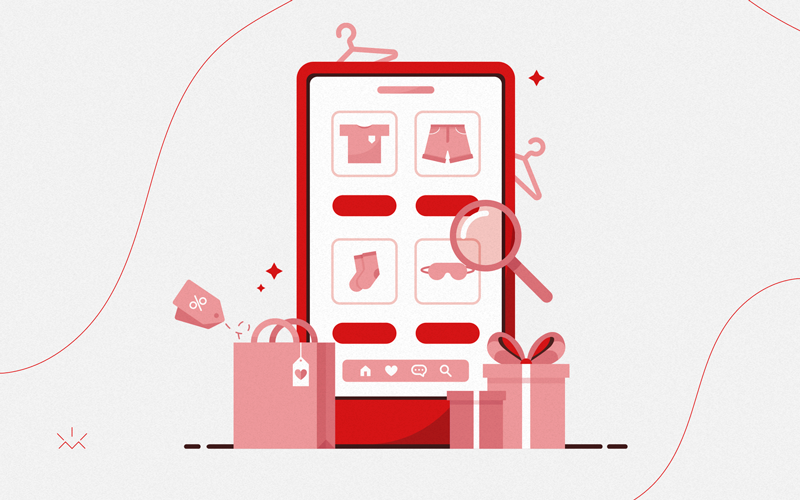 Ilustração de celular ilustrando o artigo 4 dicas para aumentar as vendas virtuais